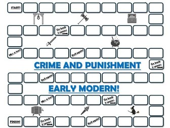 GCSE History Crime Punishment Revision Game Early Modern