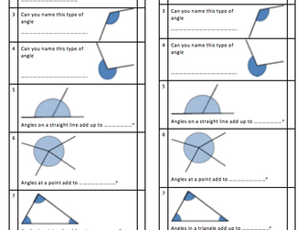 Basic angles facts quiz