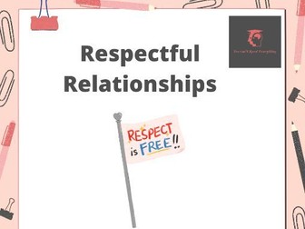 Respectful Relationships PSHE / SHRE Lesson