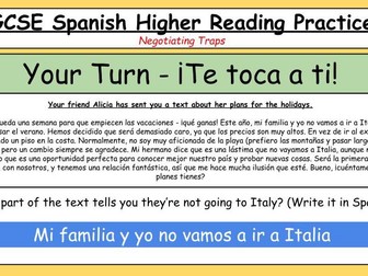 GCSE Spanish Reading Revision (H)
