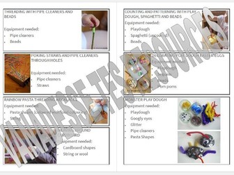 Early Years Fine Motor Skills Activities Booklet