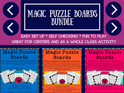 Mathematics Magic Puzzle Boards Grades 4-6