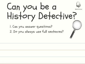 History Detectives - Asking and answering questions