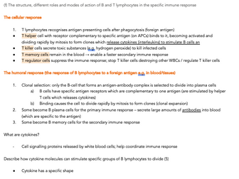 A* Bio OCR A Communicable Disease Notes