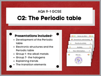 C2 The periodic table