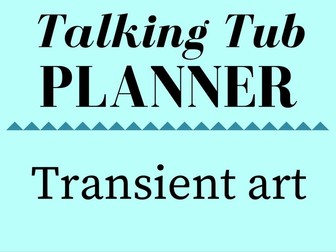 Transient Art Talking Tub Planner