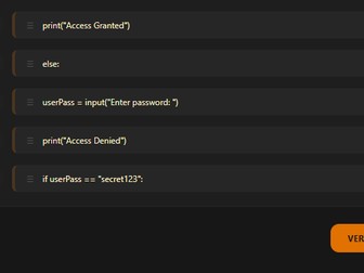 OCR GCSE Computer Science Interactive Parsons Problems Sandbox (Challenges 1–40)