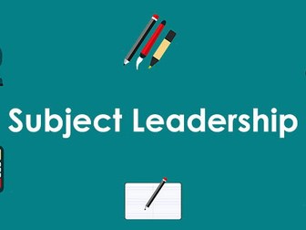 Subject Leader Toolkit