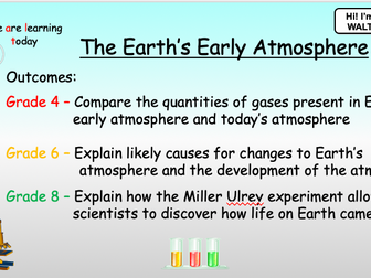 REMOTE LEARNING - The  Early Atmosphere