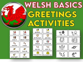Welsh Basics Greetings Activities