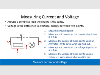 Voltage and Potential Difference - Lesson 5, Electricity, AQA Physic GCSE