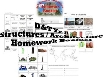 DT - Yr 8 Structures - Architecture - Homework Booklet – PowerPoint Version