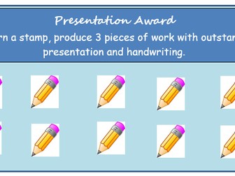 Presentation, writing loyalty reward cards