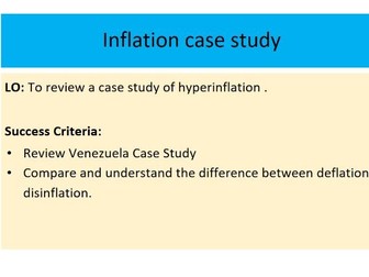 A Level Economics 2.1.2 Lsn 3.  Inflation Case Study