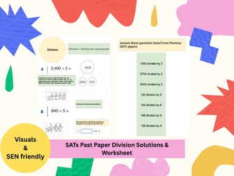 Year 6 SATs Preparation: Division (Past paper Solutions & Worksheet)