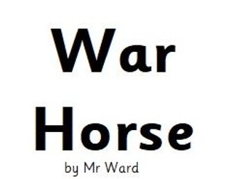 War Horse Chapter 1 Guided Reading Qs