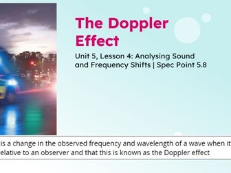 IGCSE Physics: The Doppler Effect | Edexcel Modular | Unit 5 | L4