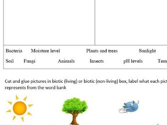 Biotic and Abiotic sort