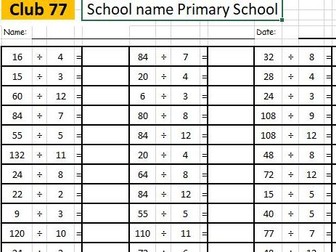 Whole School Maths Fluency