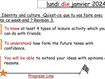 Year 11 French Revision lesson 3