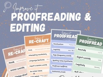 Proofreading & Editing Cards