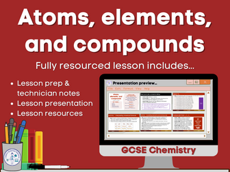 Atoms, elements, and compounds