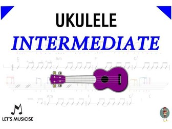 Ukulele Intermediate Method with Tablatures/Chord Charts for Primary School Classroom