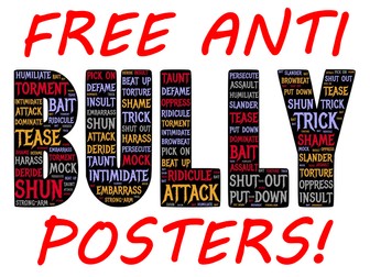 10 FREE Anti-Bullying Week Posters For Every Classroom!  Download and Share Today!