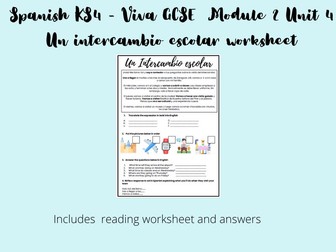 Viva GCSE -2.4 - Destino Zaragoza Worksheets