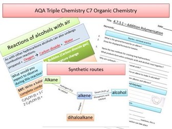 AQA Triple C7 Organic Chemistry