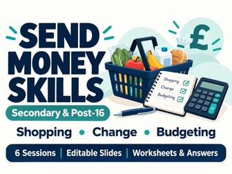 SEND Money Skills for Secondary & Post-16 | 6 Lessons, Worksheets & Assessment