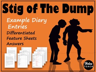Stig of the Dump Example Diary Entries, Feature Identification & Answers