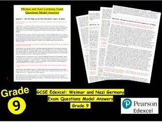 GCSE History Edexcel: Weimar and Nazi Germany Model Answers