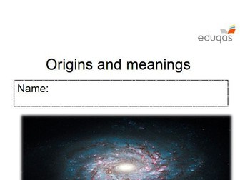 Origins and Meaning - Workbook