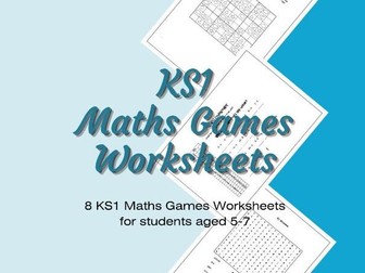 KS1 Maths Games Worksheets