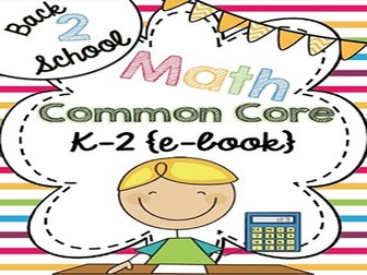 Common Core Math:  Back-to-School eBook for Grades K-2