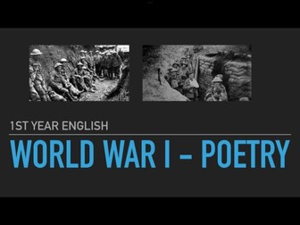 Poetic techniques  & war poetry