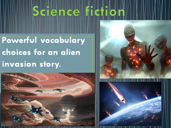 Science Fiction writing - Developing powerful vocabulary choices for a Science Fiction story
