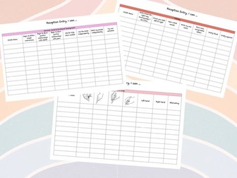 Reception Baseline I Can Statements & Pen Grip