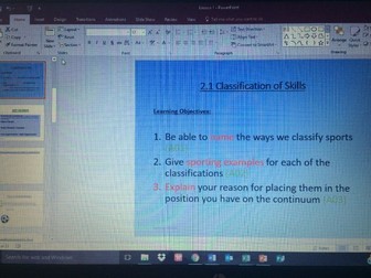 Classification of skill (open/closed, basic/complex, low organisation/high organisation)