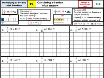 Year 6 Arithmetic Targeted Revision - KS2 SATS maths paper 1 - FREE VERSION
