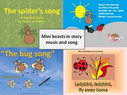 Mini beasts with percussion, story and song for non specialists
