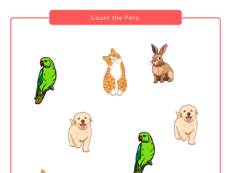 “Count the Pets!” – A Cute & Engaging Counting Worksheet for Animal-Loving Learners