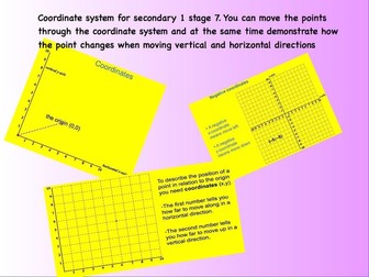 Coordinate system for secondary 1
