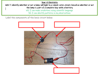 Year 4 Electricity - Full Science Unit