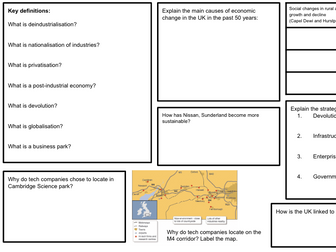 GCSE Geography AQA Revision Organiser Changing Economic World