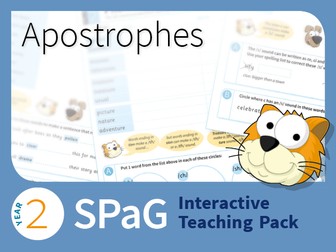 Year 2 SPaG Interactive Teaching Pack - Apostrophes
