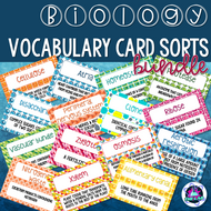 GCSE Biology Vocabulary Card Sort Growing Bundle
