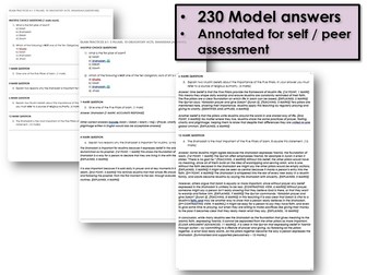 Christianity/Islam Paper 1 Model Answers