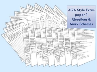 "Write A Program that..." Exam Questions (AQA style)